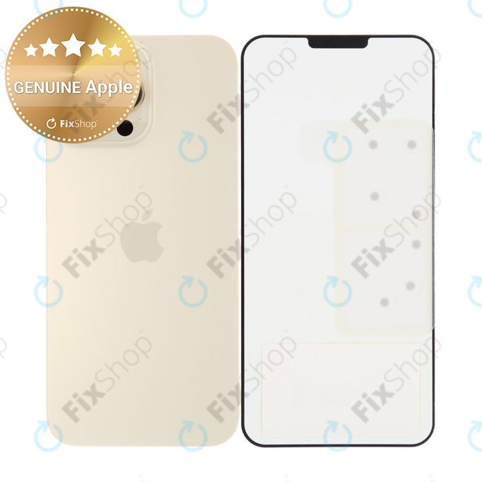Sticlă Carcasă Spate pentru iPhone 16 Pro Max | Desert Titanium | 661-44960 | Genuine Apple