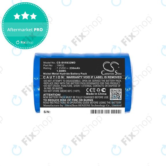 Baterie pentru Servox Digital XI Speech, Servox Speech, 230mAh, Ni-MH, 7.2V, 19632, HQ