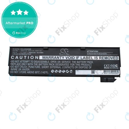Baterie pentru Lenovo ThinkPad X240, X250, X260, S440, T440, T550, T560, 4400mAh, Li-Ion, 11.1V, 45N1132, HQ