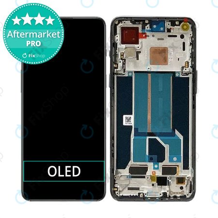 OnePlus Nord 2T CPH2399 CPH2401 - Ecran LCD + Sticlă Tactilă + Ramă (Black) OLED