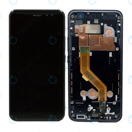 HTC U11 - Ecran LCD + Sticlă Tactilă + Ramă (Brilliant Black) - 80H02105-01 Genuine Service Pack
