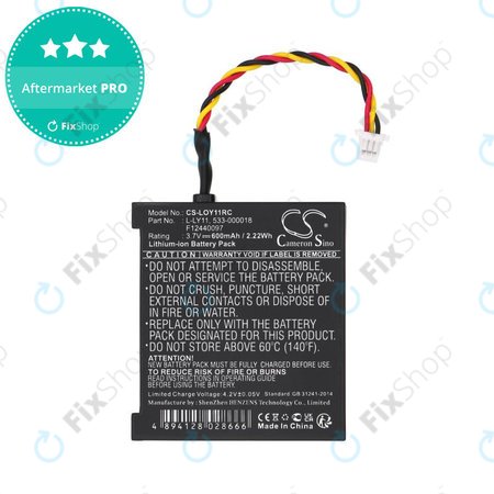 Baterie pentru Logitech G930, 600mAh, Li-Ion, 3.7V, L-LY11, HQ