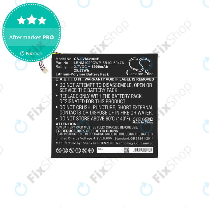 Baterie pentru Lenovo Miix 300, Miix 310, 6900mAh, Li-Pol, 3.7V, LENM1029CWP, HQ