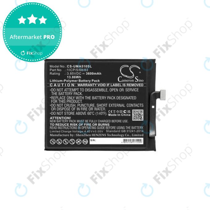 Umidigi A5 Pro - Baterie 1ICP/5/68/83 3600mAh HQ