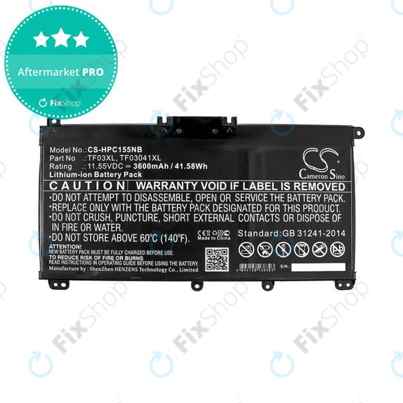 Baterie pentru HP Pavilion 14, 15, X360, 3600mAh, Li-Ion, 11.55V, TF03XL, HQ
