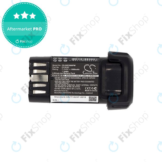 Baterie pentru Dewalt Dcb095, Dewalt Dcf680, 1000mAh, Li-Ion, 7.2V, DCB080, HQ