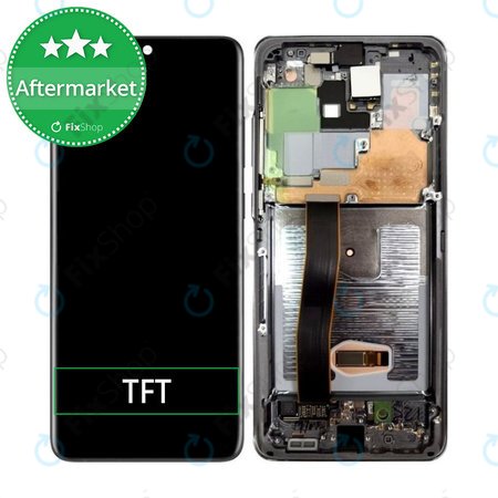 Samsung Galaxy S20 Plus G985F - Ecran LCD + Sticlă Tactilă + Ramă (Cosmic Black) TFT