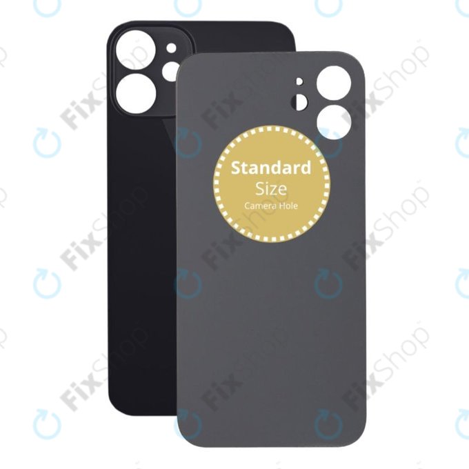 Apple iPhone 12 Mini - Sticlă Carcasă Spate (Black)