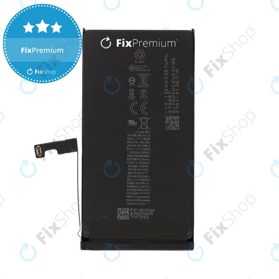 Baterie pentru iPhone 15, 3349mAh, A3018, FixPremium