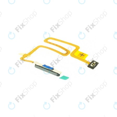 Oppo A54 5G, A74 5G - Senzor de Amprentă Deget + Cablu Flex (Fluid Black) - 9180874 Genuine Service Pack