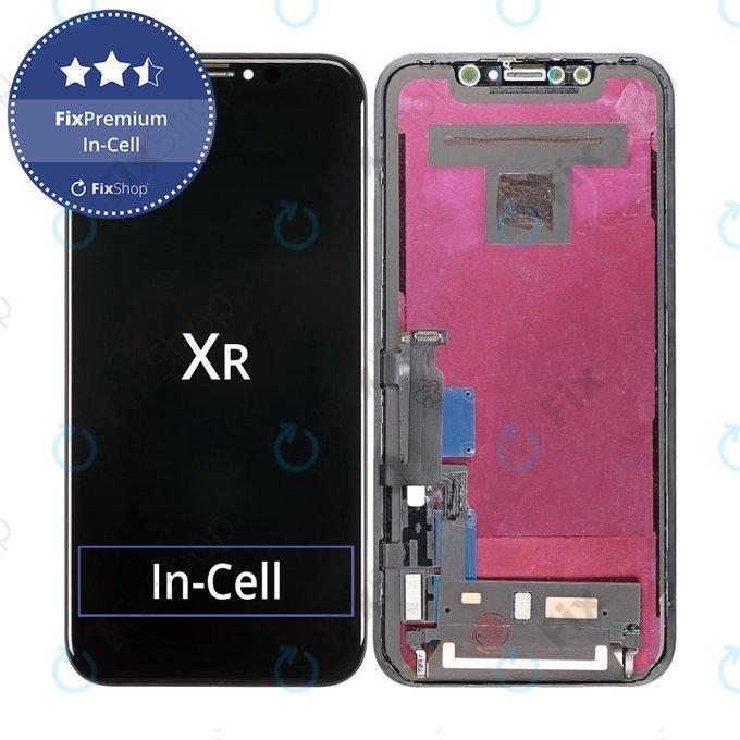 Apple iPhone XR - Ecran LCD + Sticlă Tactilă + Ramă In-Cell FixPremium