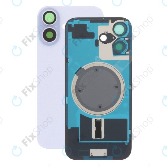 Apple iPhone 17 - Sticlă pentru carcasa din spate cu piese mici (Lavender)