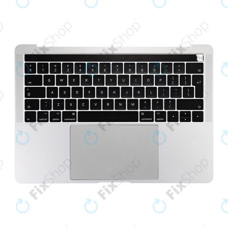 Apple MacBook Pro 13" A1706 (Late 2016 - Mid 2017) - Superior Ramă Tastatură + Tastatură UK + Microfon + Trackpad + Boxe (Silver)