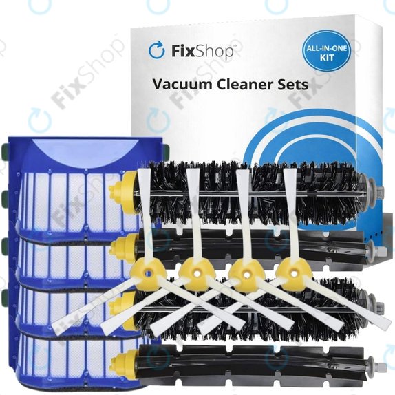 Set de piese de schimb pentru iRobot Roomba 500, 600-series (2 perechi de perii principale, 4x Filter, 4x Perie laterală)