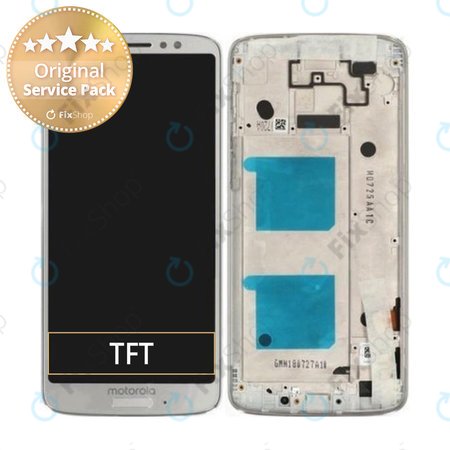 Motorola Moto G6 XT1925 - Ecran LCD + Sticlă Tactilă + Ramă (Silver) - 5D68C10108 Genuine Service Pack