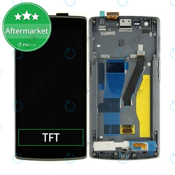 OnePlus One - Ecran LCD + Sticlă Tactilă + Ramă (Black) TFT