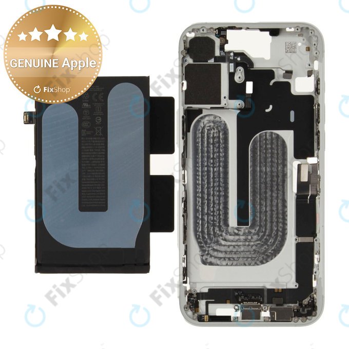 Ramă Mijlocie cu Baterie iPhone 16 Plus | White | ZD076-00685 | Genuine Apple