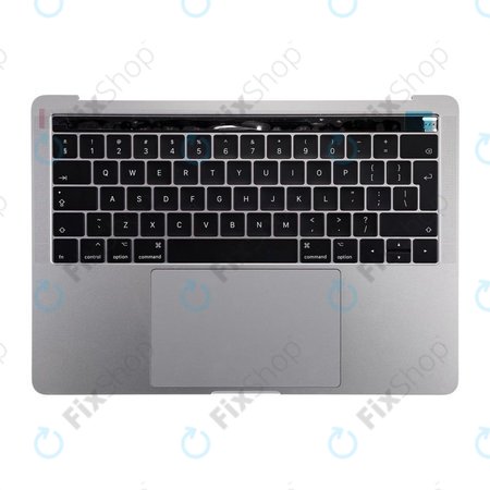 Apple MacBook Pro 13" A1706 (Late 2016 - Mid 2017) - Superior Ramă Tastatură + Tastatură UK + Microfon + Trackpad + Boxe (Space Gray)