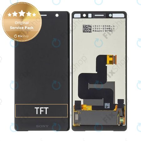 Sony Xperia XZ2 Compact - Ecran LCD + Sticlă Tactilă (Black) - 1313-0914 Genuine Service Pack