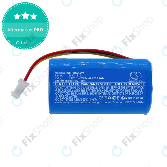 Baterie pentru CleanMate S460, Pure Clean PUCRC25, 2600mAh, Li-Ion, 11.1V, 18650-3S15, HQ