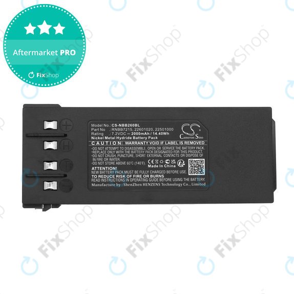 Baterie pentru Hiab 077 Hiduo, 088CL, 095, 2000mAh, Ni-MH, 7.2V, RNBB7215, 2.250.1000, HQ