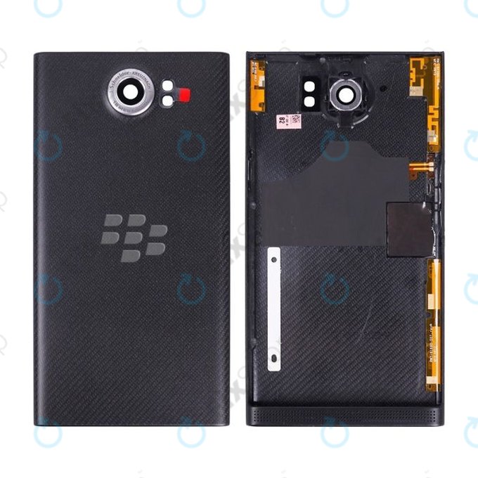 Blackberry Priv - Carcasă Baterie + Sticlă Cameră Spate (Black)