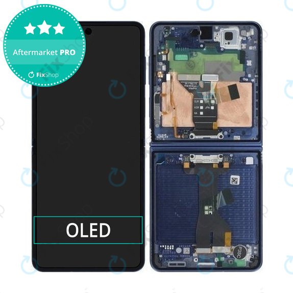 Samsung Galaxy Z Flip 7 F766B - Ecran LCD + Sticlă Tactilă + Ramă (Blue Shadow) OLED