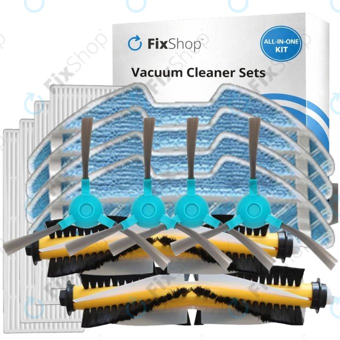 Set de piese de schimb pentru Sencor SRV9250, 9200, 8250, 6250, 4200 (2x Perie principală, 4x Filter, 4x Perie laterală, 4x Mop)