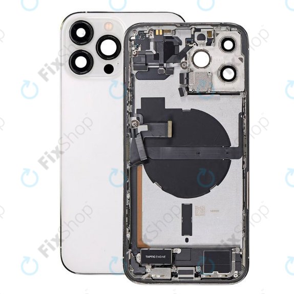 Apple iPhone 13 Pro Max - Carcasă Spate cu Piese Mici (Silver)