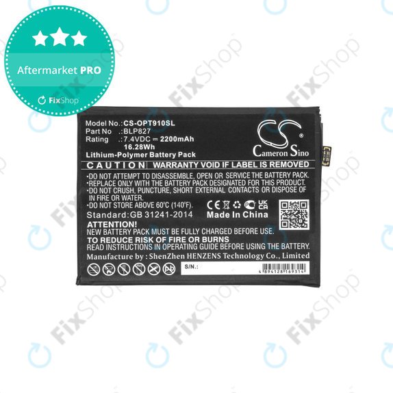 OnePlus 9 Pro - Baterie BLP827 2200mAh HQ