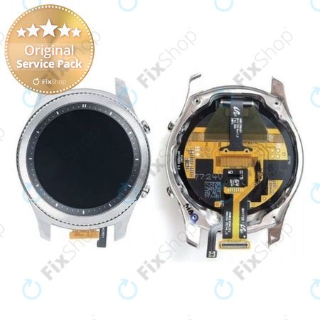 Samsung Gear S3 Classic R770 - Ecran LCD + Sticlă Tactilă + Ramă (Silver) - GH97-19608A Genuine Service Pack