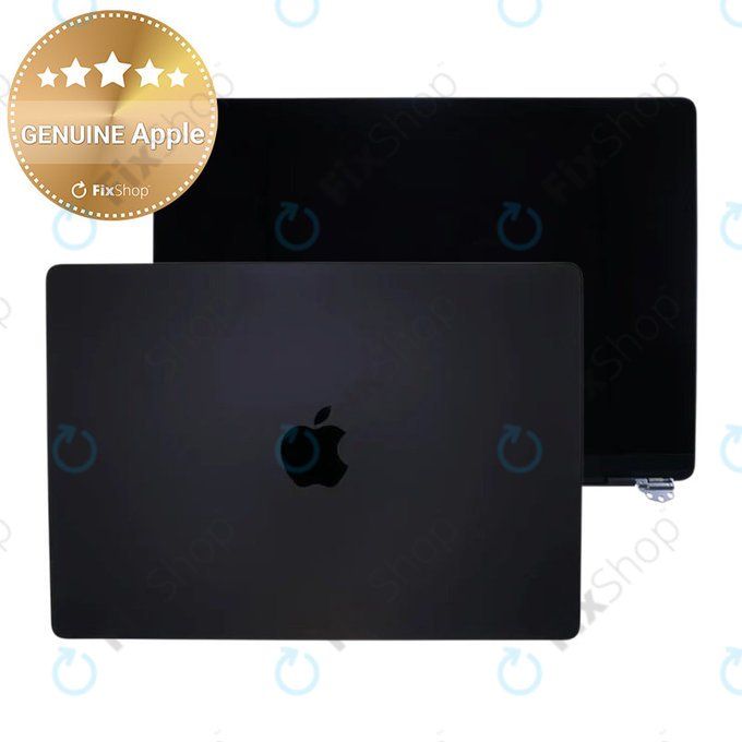 Display LCD pentru MacBook Pro 14", A3112, A3185 (2024), cu sticlă frontală și capac, Space Black, 661-41794, Genuine Apple