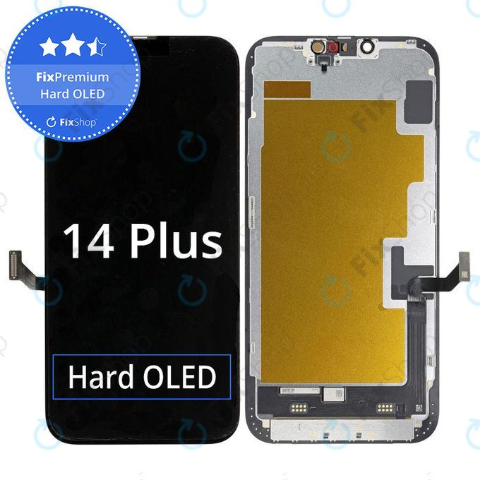 Apple iPhone 14 Plus - Ecran LCD + Sticlă Tactilă + Ramă Hard OLED FixPremium