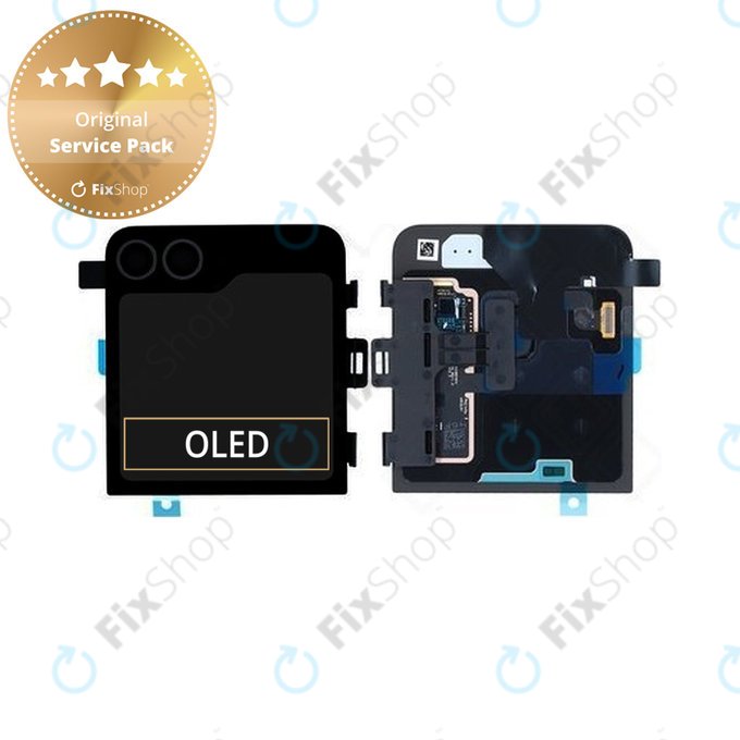 Samsung Galaxy Z Flip 6 F741B - Ecran LCD + Sticlă Tactilă + Ramă (Extern) (Crafted Black) - GH97-30012E Genuine Service Pack