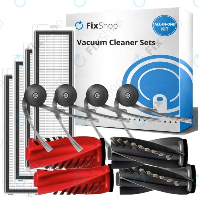Set de piese de schimb pentru Xiaomi Roborock Qrevo, Qrevo Curv, Qrevo Edge, Qrevo 5AE (2x Perie principală, 4x Filter, 4x Perie laterală)