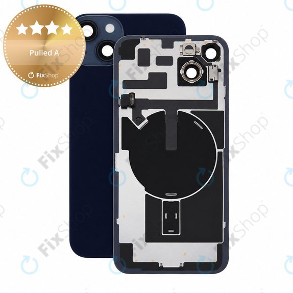 Sticlă carcasă spate pentru iPhone 14 Plus, Midnight, Pulled A