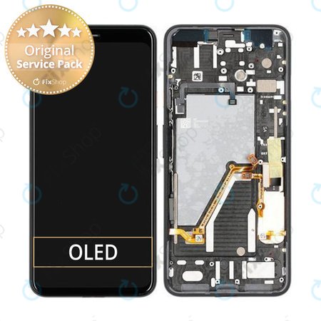 Google Pixel 4 XL - Ecran LCD + Sticlă Tactilă + Ramă - 20GC20W0013 Genuine Service Pack