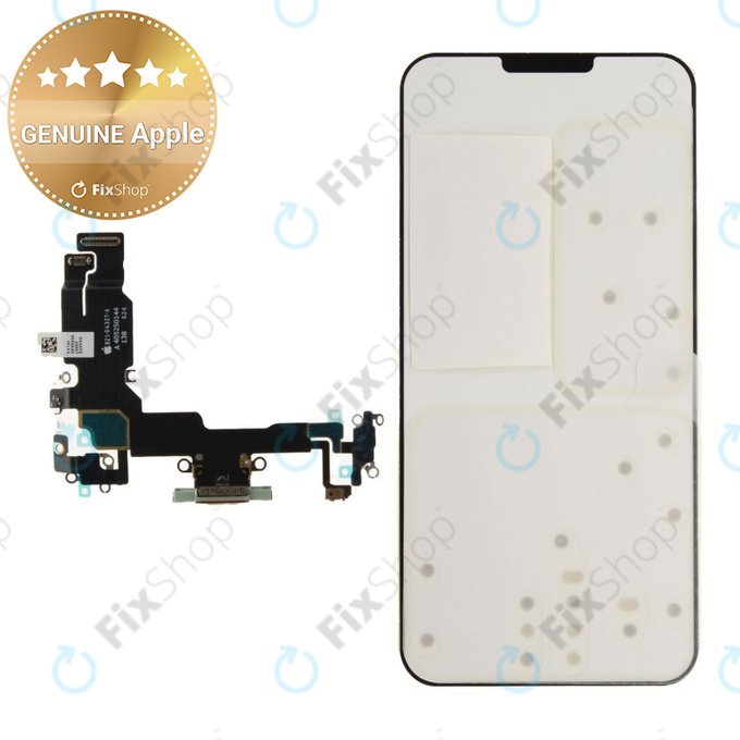 Conector de Încărcare + Cablu Flex pentru iPhone 15 | Green | 923-09764 | Genuine Apple