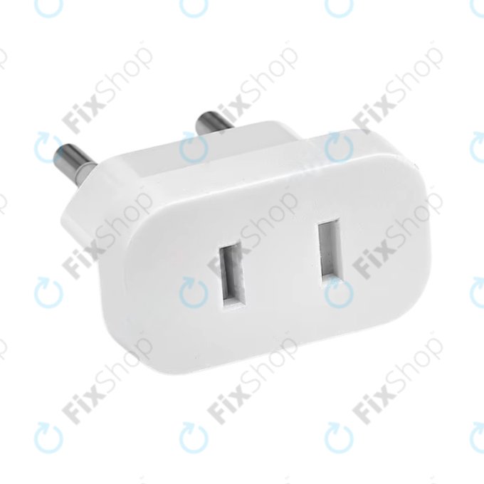 Adaptor 220V pentru priză de la US la EU (Alb)