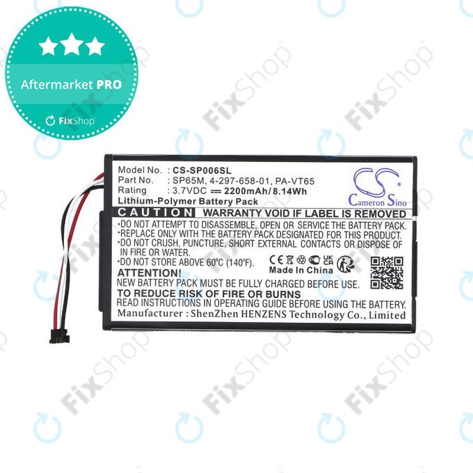 Baterie pentru Sony PS Vita, 2200mAh, Li-Pol, 3.7V, SP65M, HQ