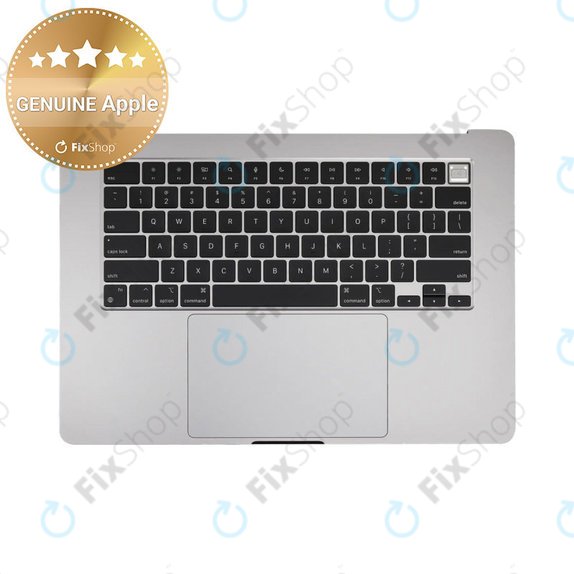 Ramă superioară tastatură pentru MacBook Air 15", A3114 (2024), cu tastatură US și baterie, Space Gray, 661-40266, Genuine Apple