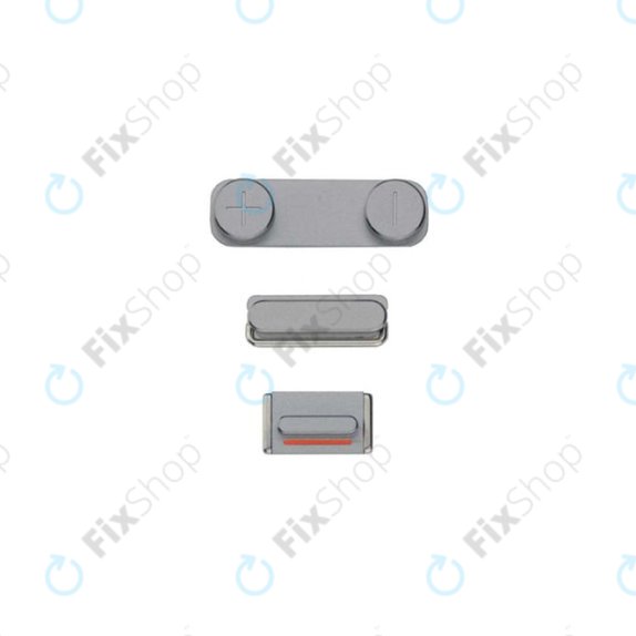 Apple iPhone 5S, SE - Butoane de Pornire + Volum + Modul Silen?ios (Space Gray)