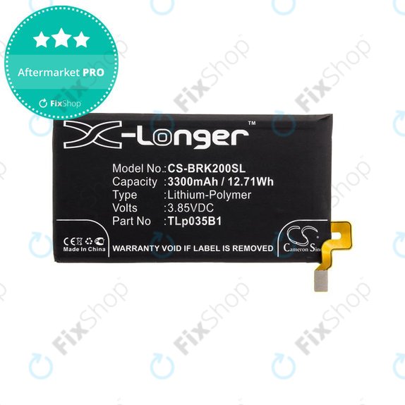 Baterie pentru Blackberry BBF 100, 3300mAh, Li-Pol, 3.85V, TLp035B1, HQ