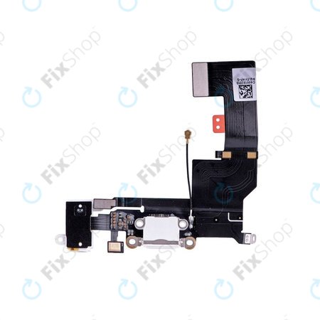 Apple iPhone 5S - Conector de Încărcare + Conector Jack + Microfon + Cablu Flex (White)