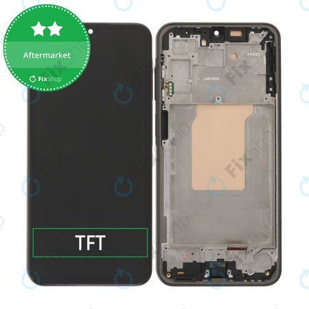 Samsung Galaxy A26 A266E - Ecran LCD + Sticlă Tactilă + Ramă (Black) TFT