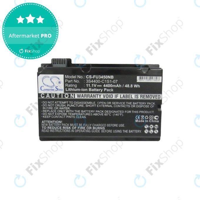 Baterie pentru Fujitsu Amilo Pi3450, Amilo Pi3525, Amilo Pi3540, 4400mAh, Li-Ion, 11.1V, 3S4400-C1S1-07, HQ