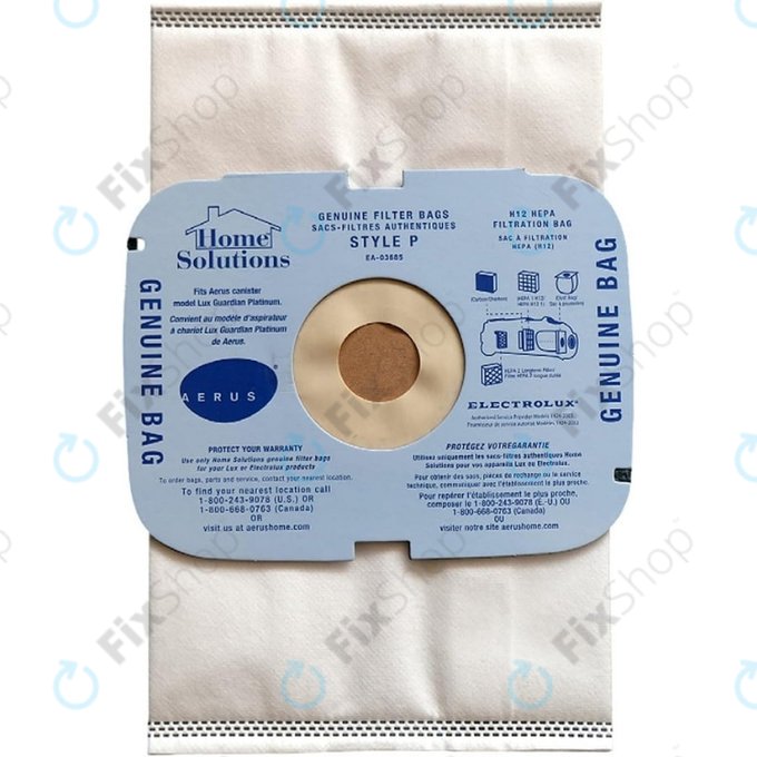 Electrolux, Aerus - Sac de praf (Style-P)