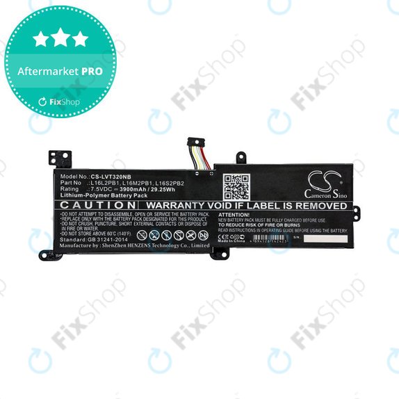 Baterie pentru Lenovo 320, 330, 520, Ideapad 320, 330, S145, 3900mAh, Li-Pol, 7.5V, L16L2PB1, HQ