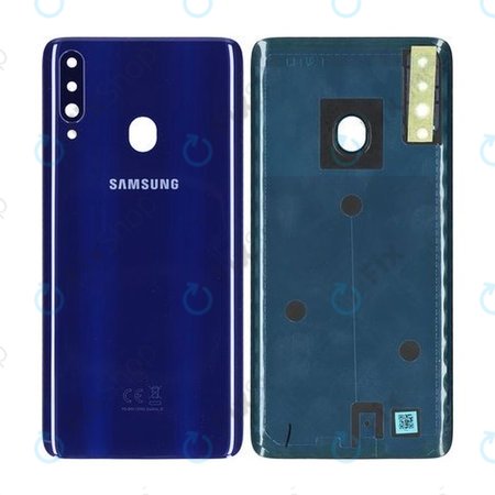 Samsung Galaxy A20s A207F - Carcasă Baterie (Blue) - GH81-19447A Genuine Service Pack