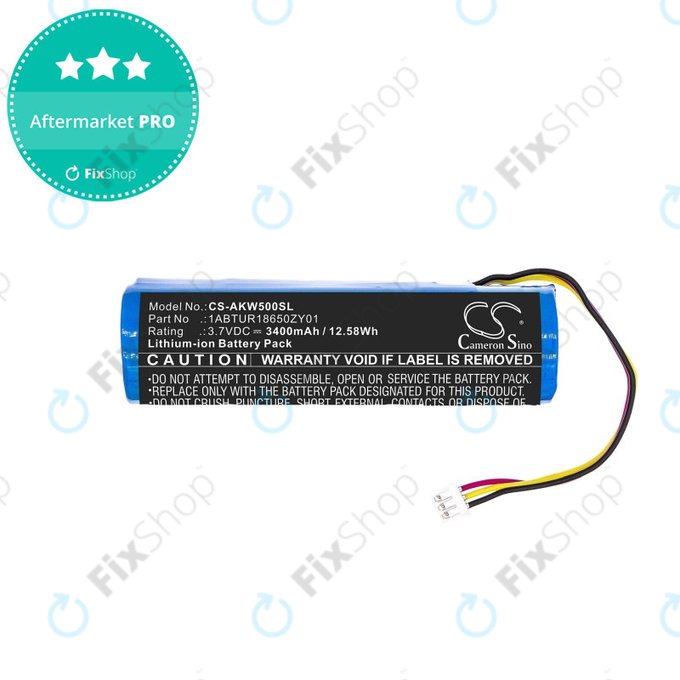 Baterie pentru Akai 5000 Solo, Ewi 5000, 3400mAh, Li-Ion, 3.7V, 1ABTUR18650ZY01, HQ